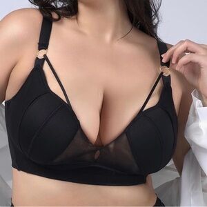 Iris Chic Black Mesh Bra